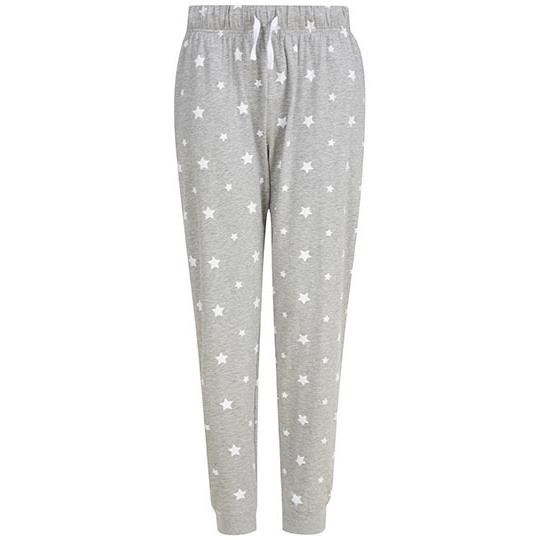 Heather Grey White Stars