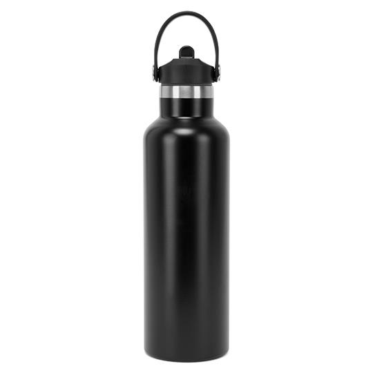 TriDri® Vacuum Sports Water Bottle With Flip Up Straw