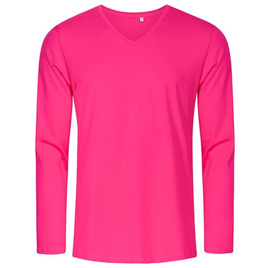 Men´s V-Neck T-Shirt Long Sleeve