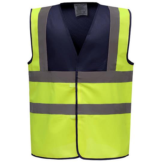 Navy Yoke Hi-Vis Yellow