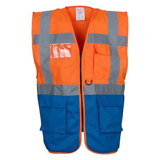 Hi-Vis Orange Royal Blue
