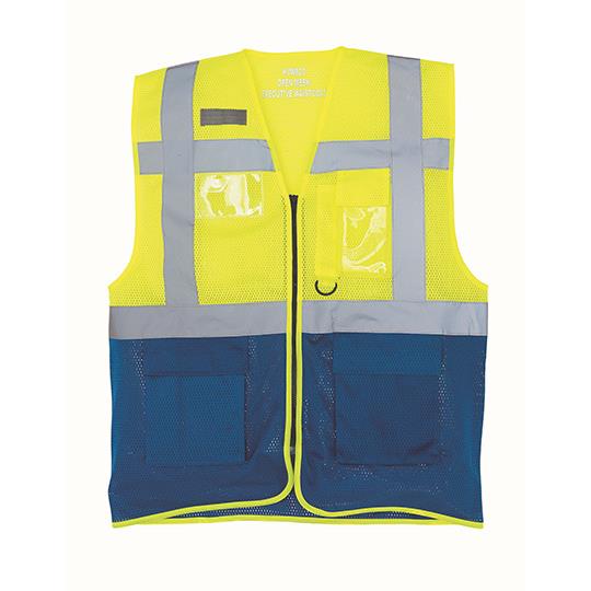 Hi-Vis Yellow Royal Blue