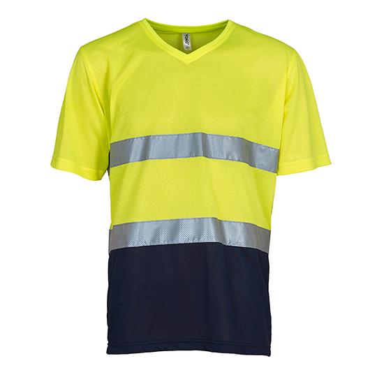 Hi-Vis Yellow Navy
