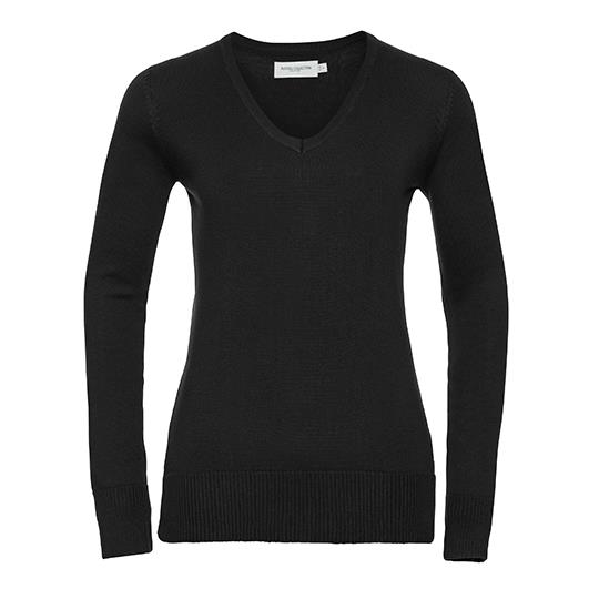 Ladies´ V-Neck Knitted Pullover