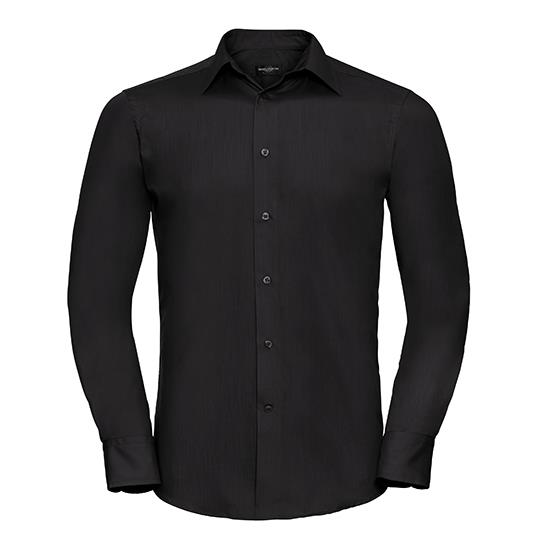 Men´s Long Sleeve Tailored Polycotton Poplin Shirt