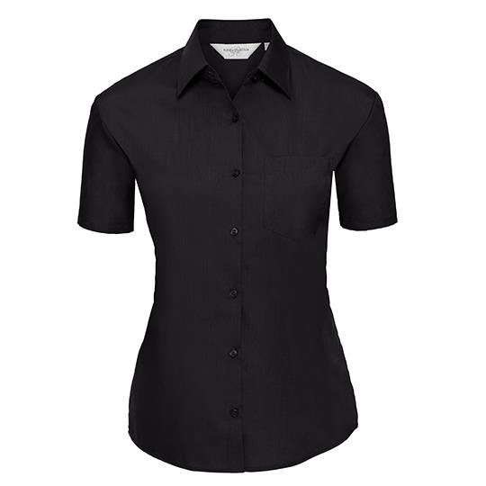Ladies´ Short Sleeve Classic Polycotton Poplin Shirt