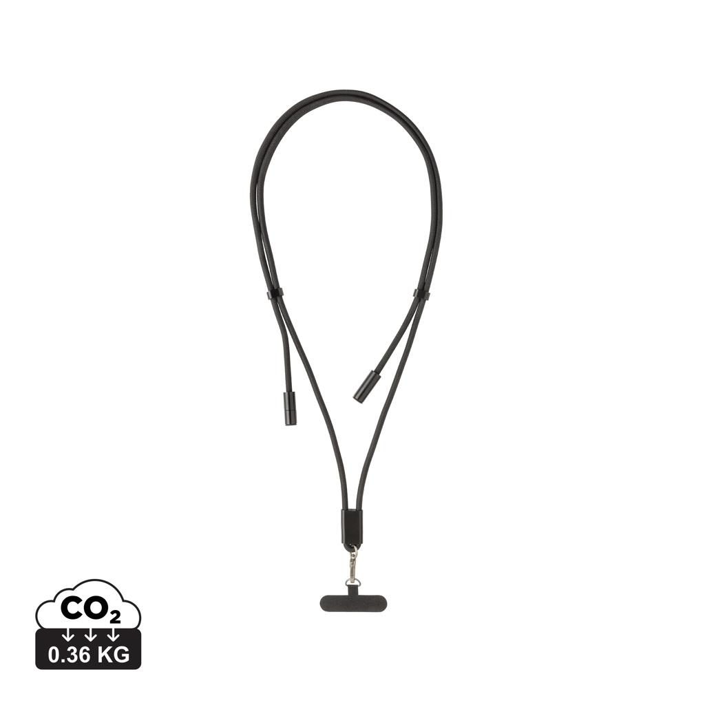LoopAmp verstellbares 160cm 60W Telefonkabel aus RCS rPET