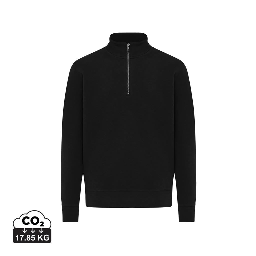 IQONIQ Elgon Quarter-Zip-Sweater aus rec. Baumwolle