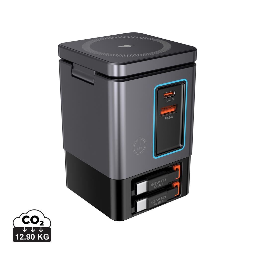 Urban Vitamin Sacramento 105W GaN Charger mit einz. Kabeln