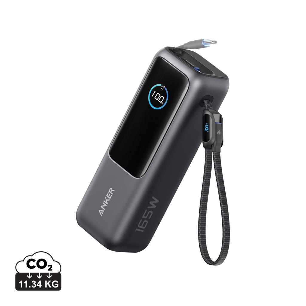 Anker Powerbank 25.000mAh-165W, mit integr. einziehb. Kabel