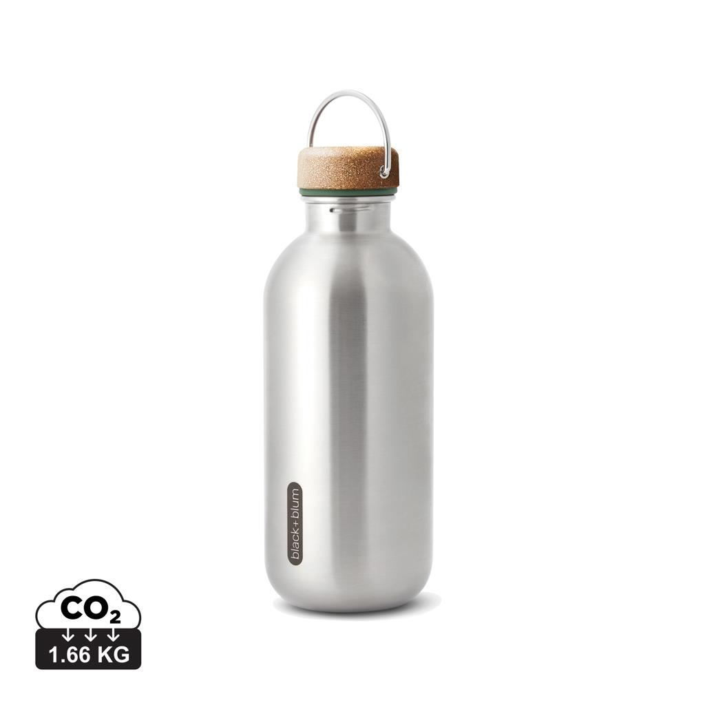 Black+Blum Stahl-Wasserflasche 600ml