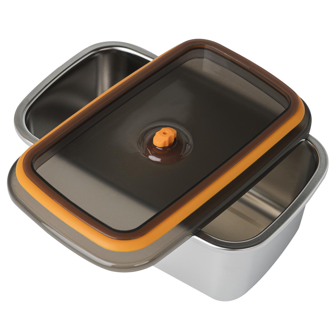 VAC Lunchbox 1000 ml aus Edelstahl mit dicht schließendem Deckel