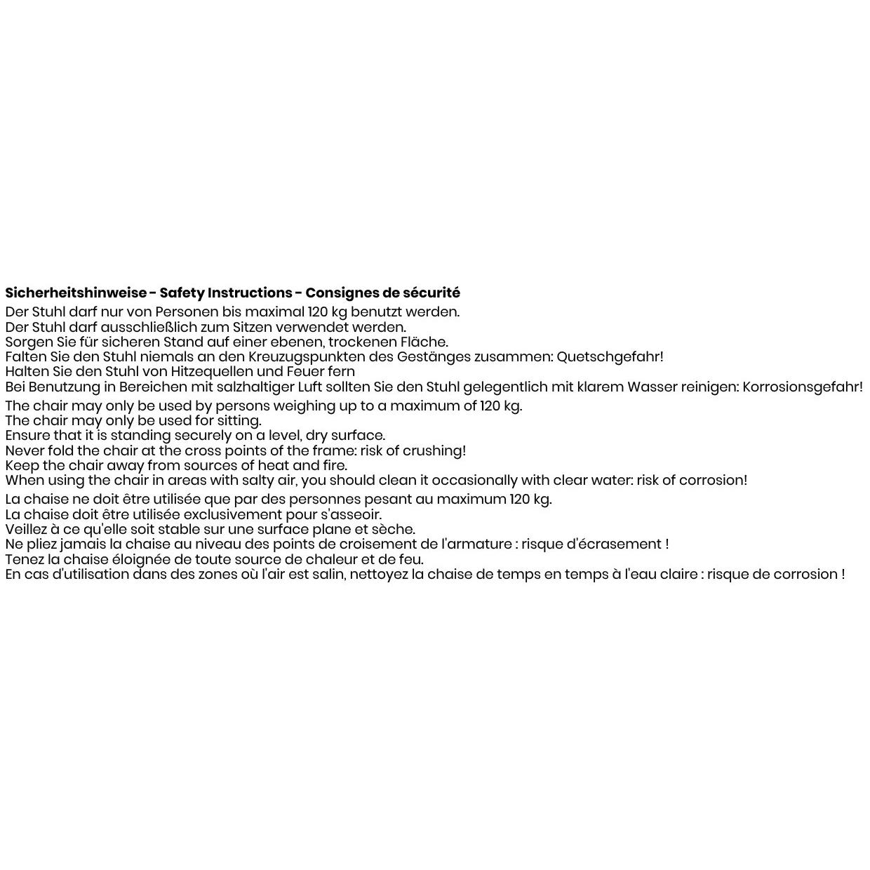 SIT Faltbarer Campingsessel
