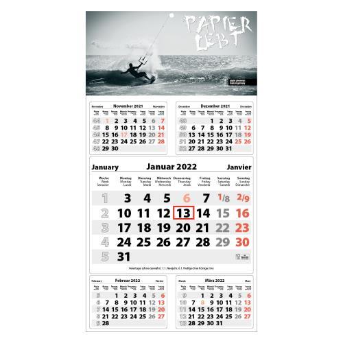 3-Monats DIN A3 Kalender ´Trinus G / Trinus G Euro / Four G / Five´ Digital