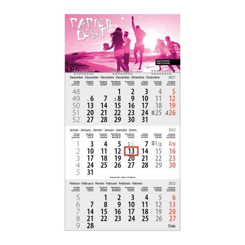 3-Monats DIN A3 Kalender ´Trinus Euro´