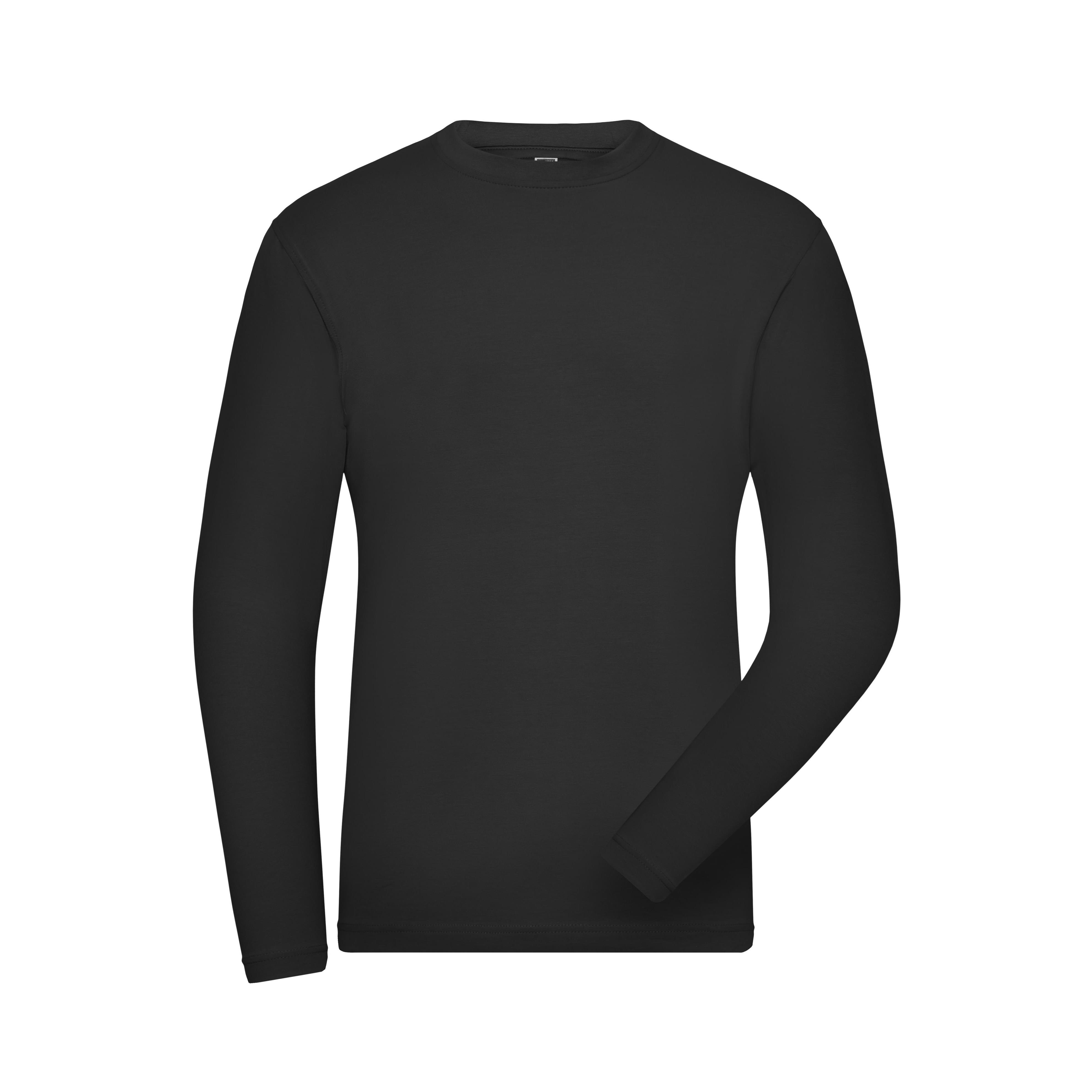 Men´s ORGANIC Stretch-Longsleeve Work - SOLID -   OCS Blended