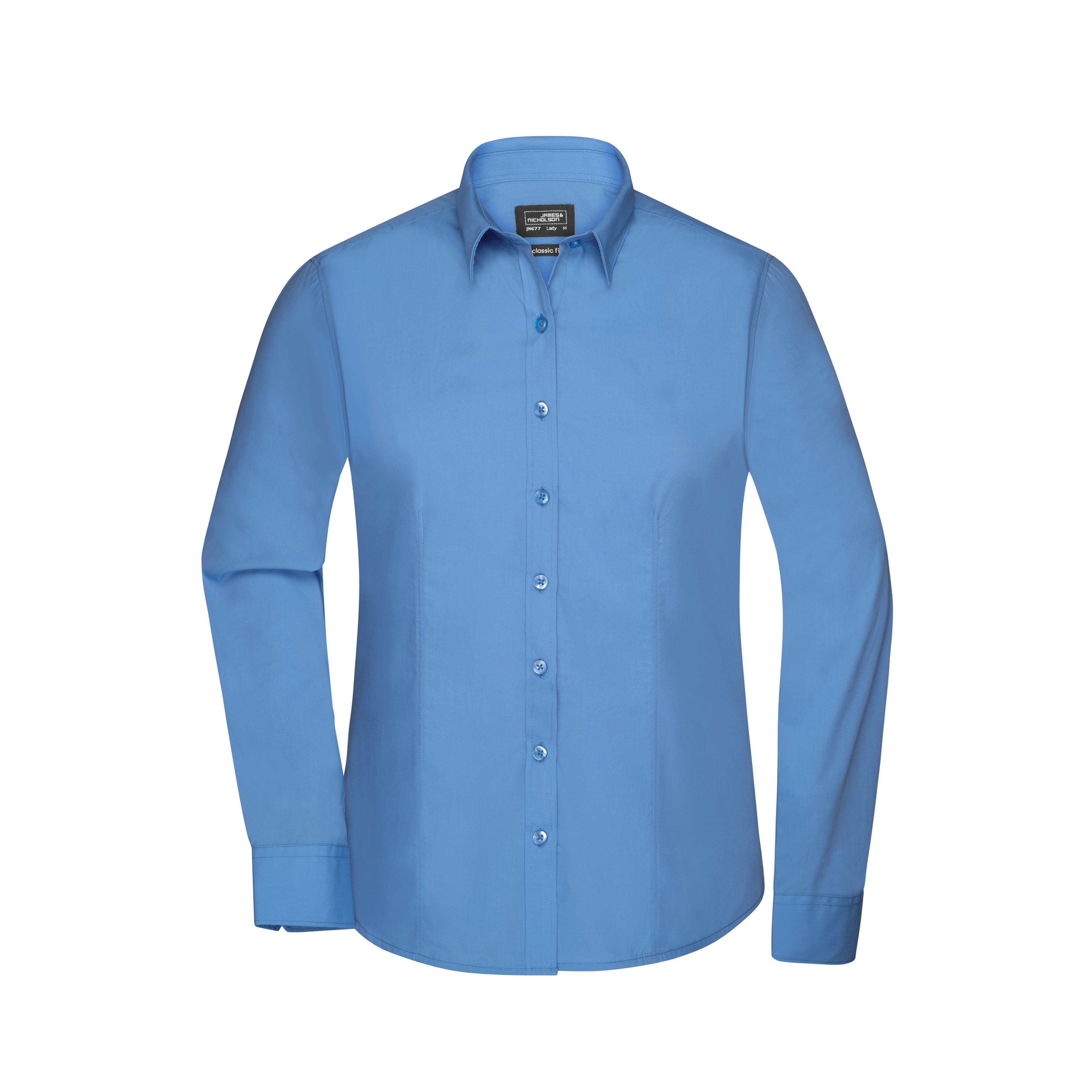 Ladies´ Shirt Long-Sleeved Poplin