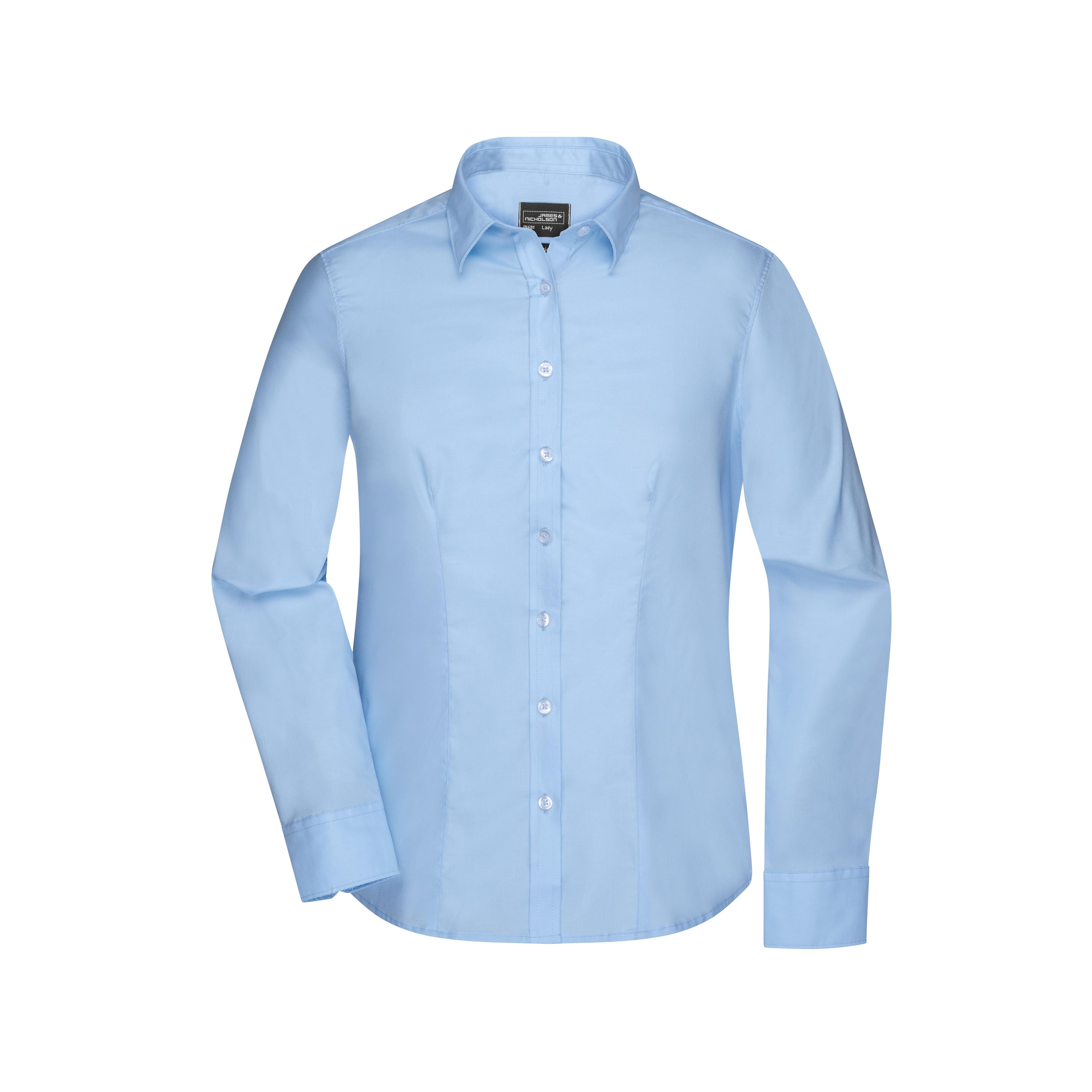 Ladies´ Shirt Long-Sleeved Micro-Twill