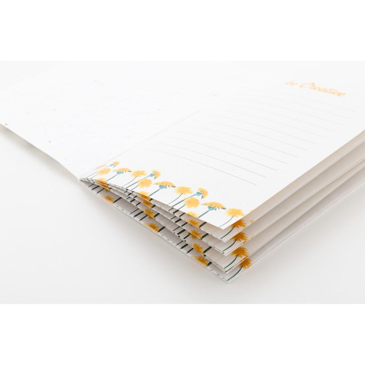 individuelles Saatpapier-Notizbuch