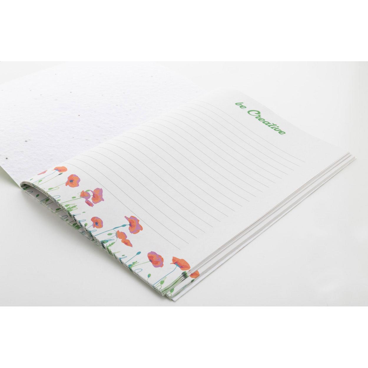 individuelles Saatpapier-Notizbuch