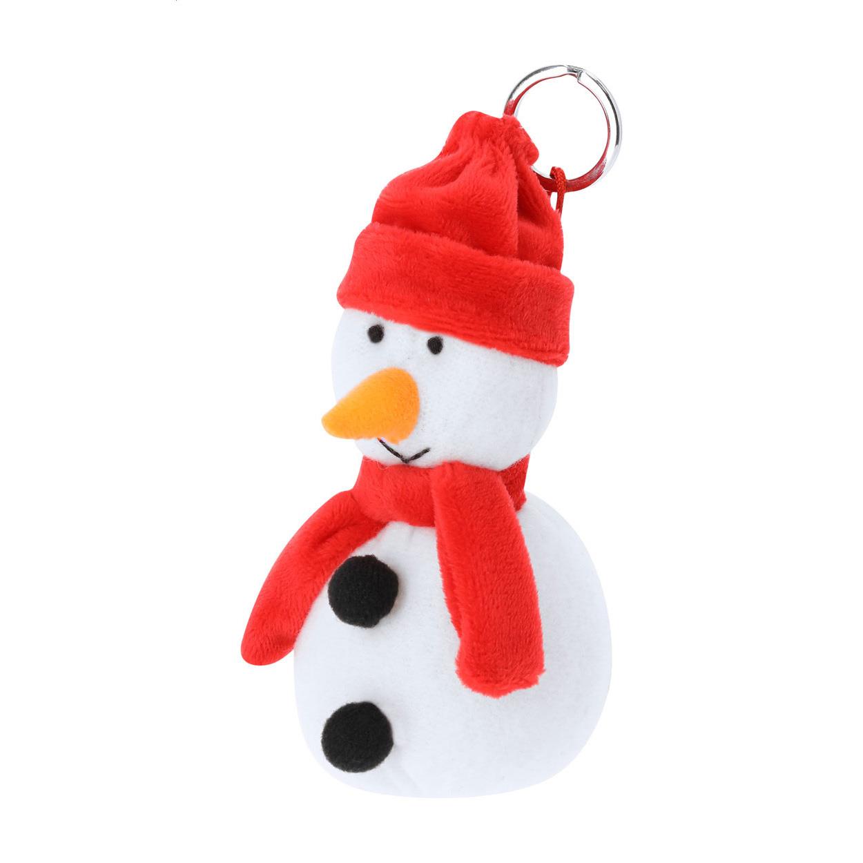 Weihnachts-Plüsch-Schlüsselanhänger, Schneemann