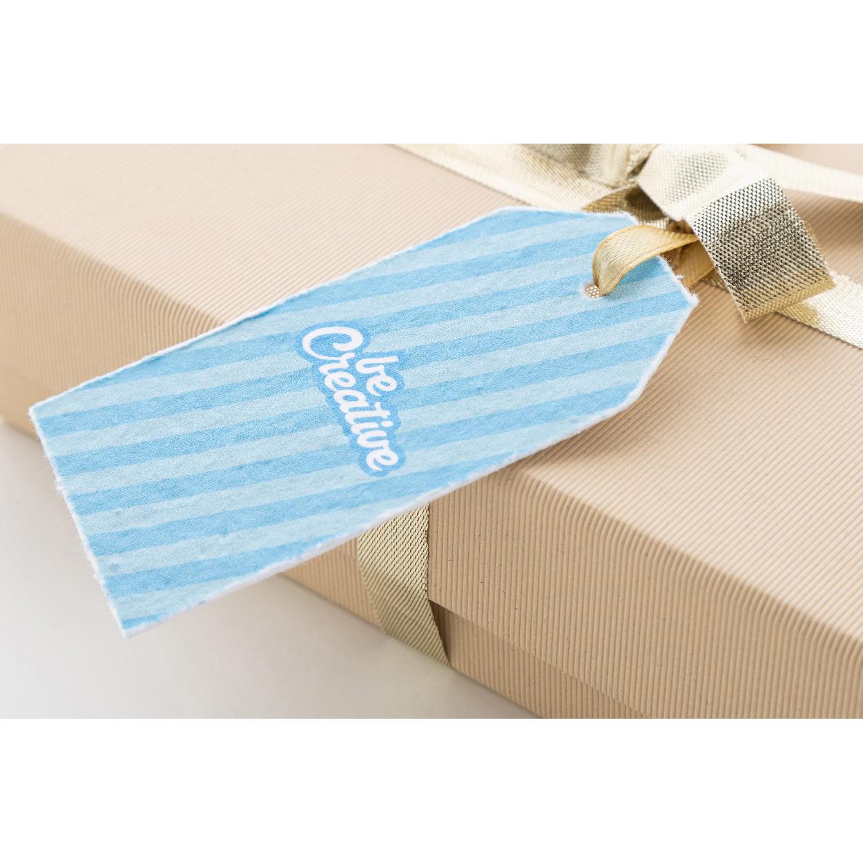 Individueller Geschenkanhänger aus Saatpapier