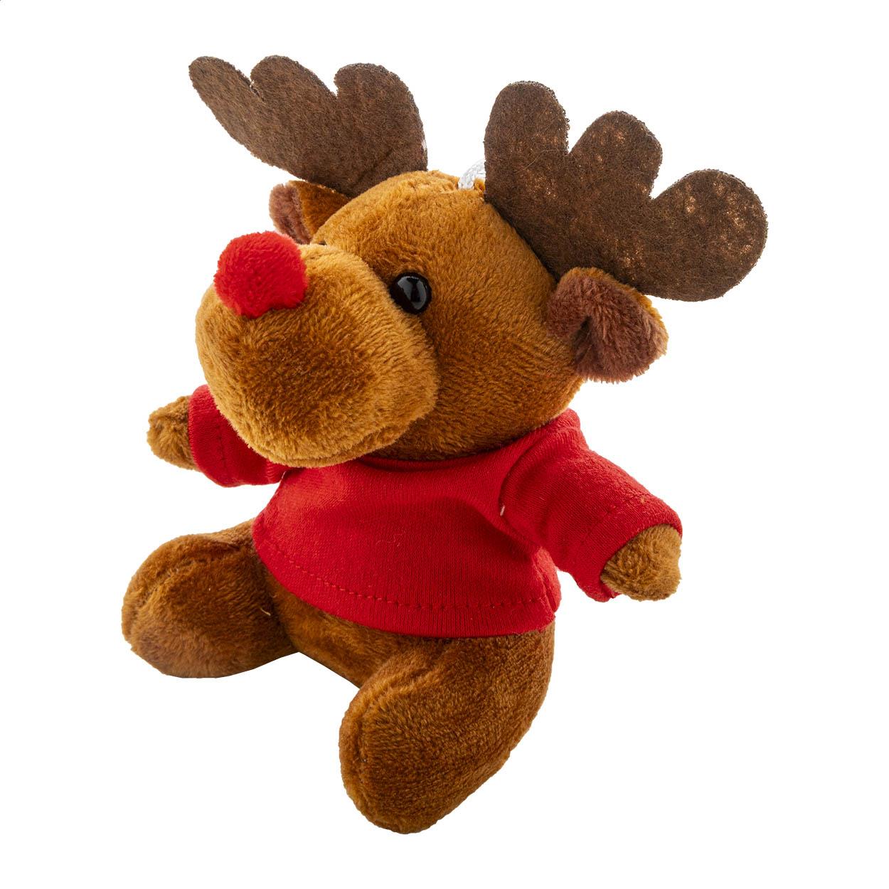 Plüsch-Weihnachtsrentier-Schlüsselanhänger