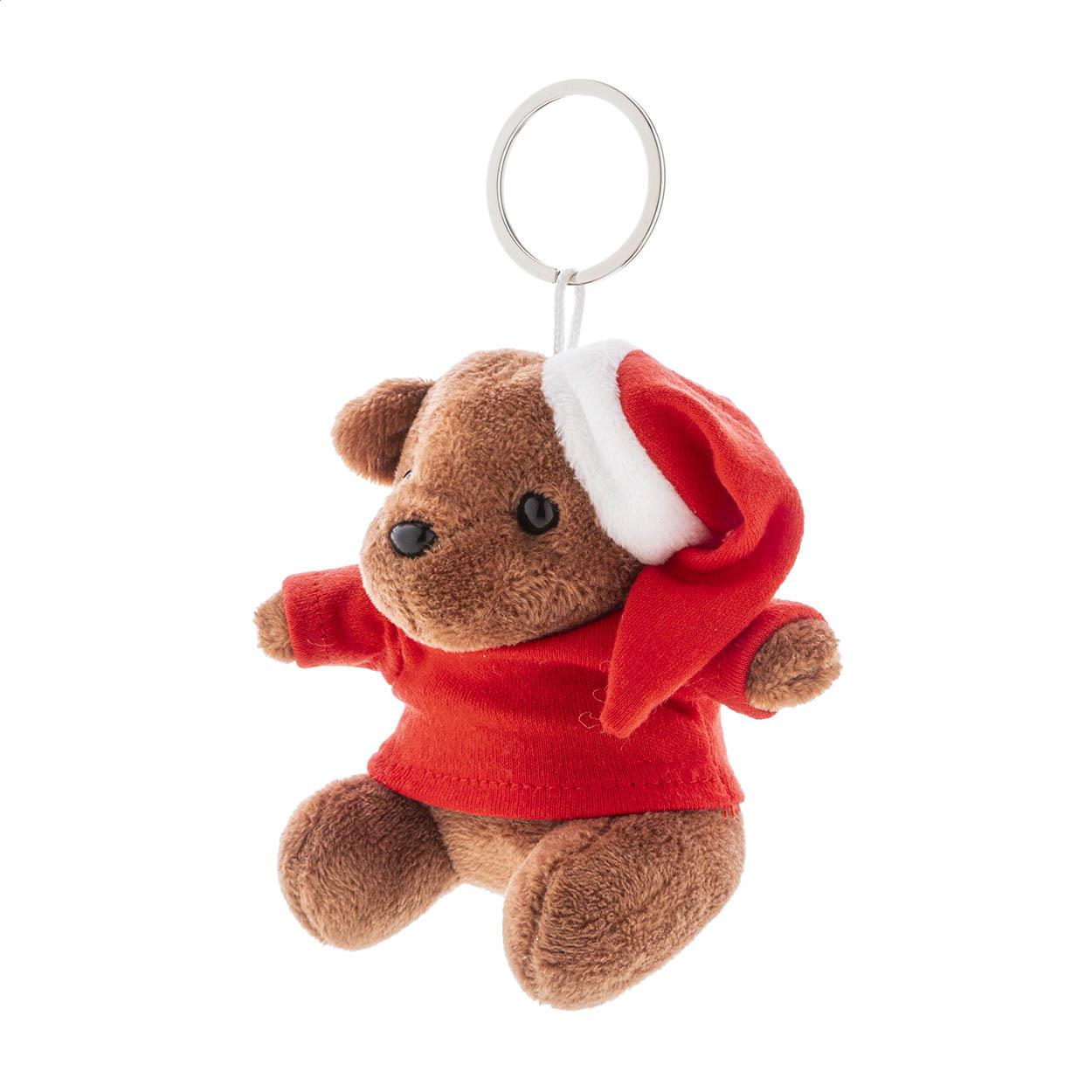 Plüsch-Weihnachts-Teddybär-Schlüsselanhänger