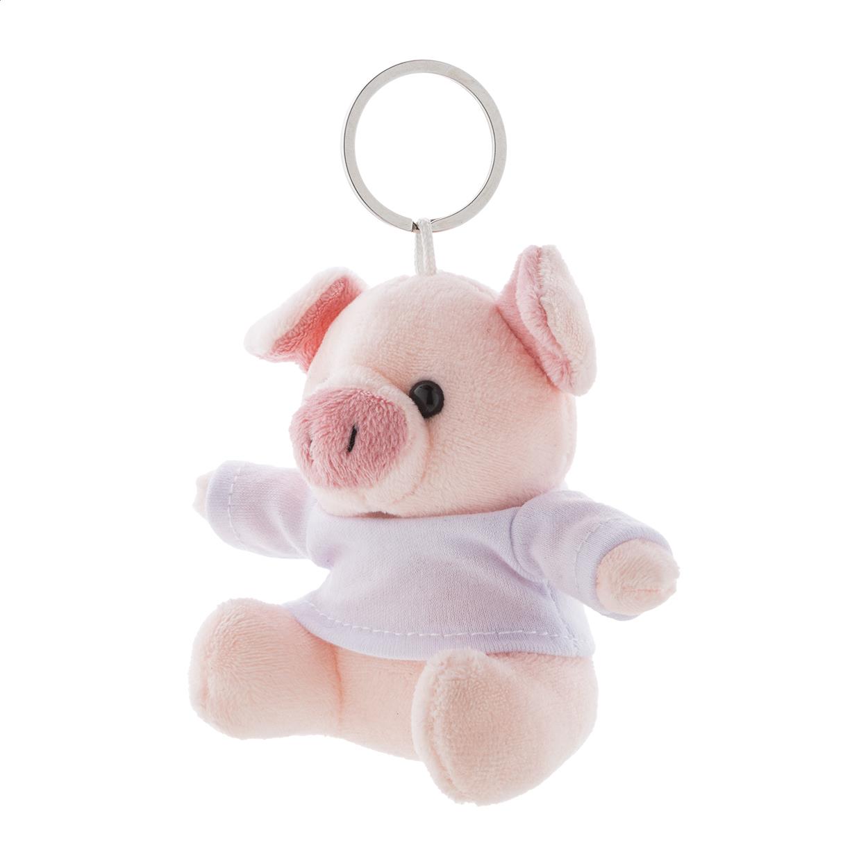 Plüschschwein-Schlüsselanhänger