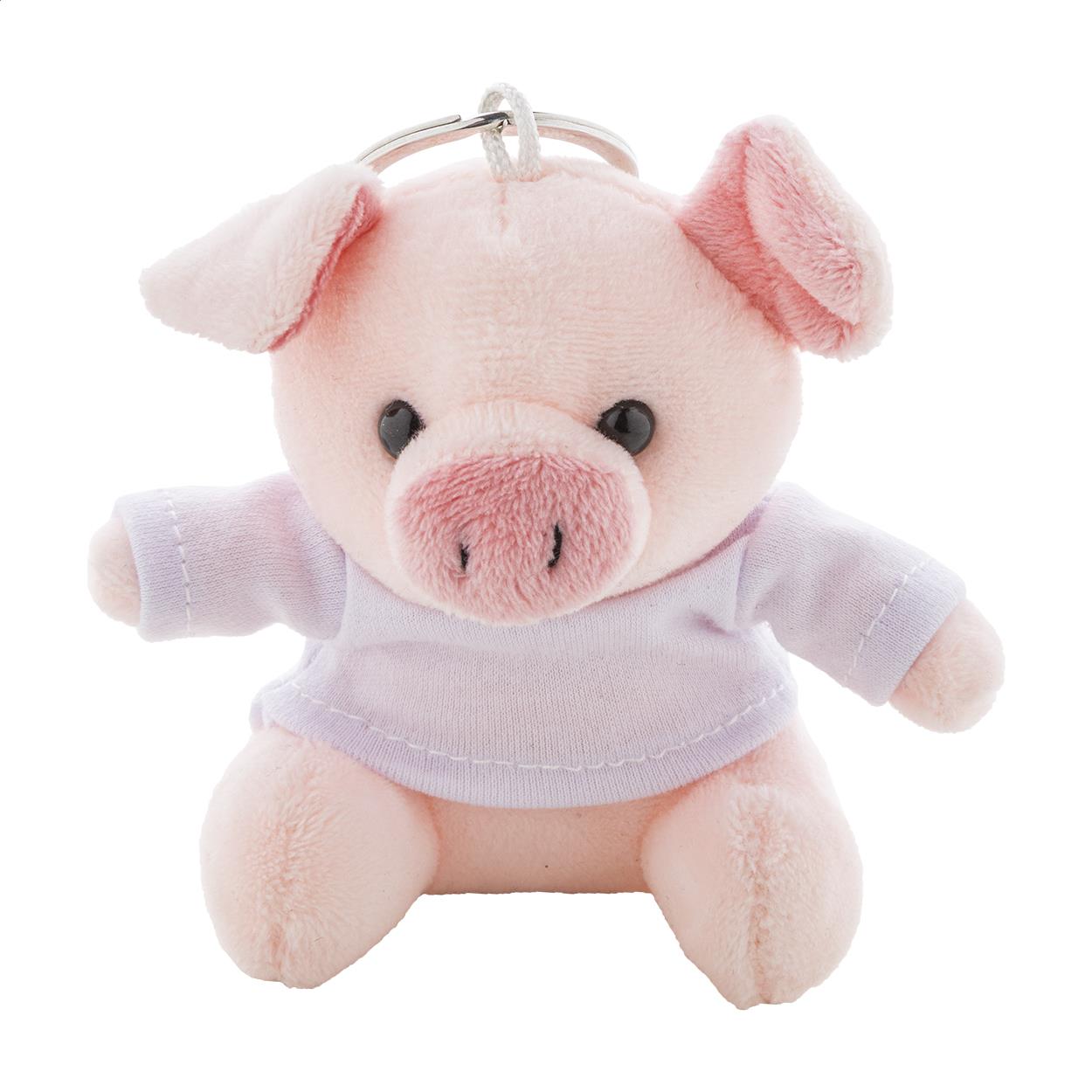 Plüschschwein-Schlüsselanhänger