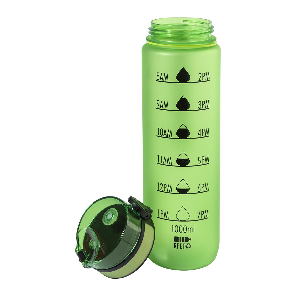 RPET Flasche mit Motivationsanzeige