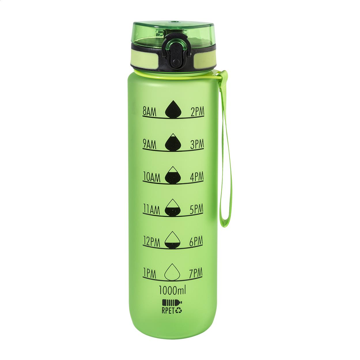 RPET Flasche mit Motivationsanzeige