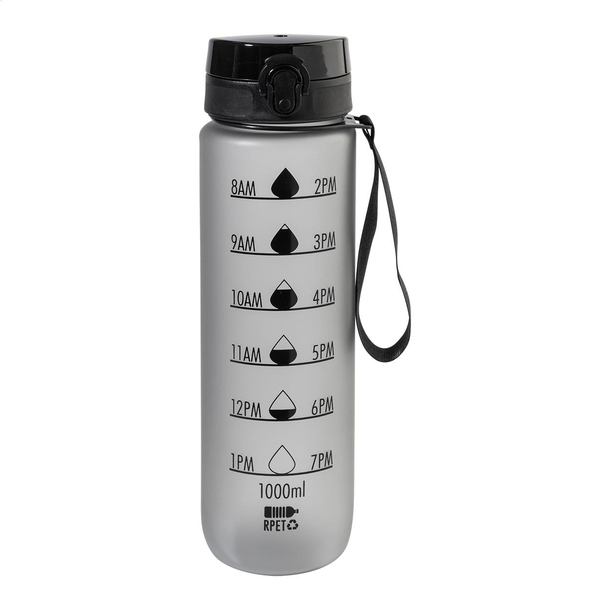 RPET Flasche mit Motivationsanzeige