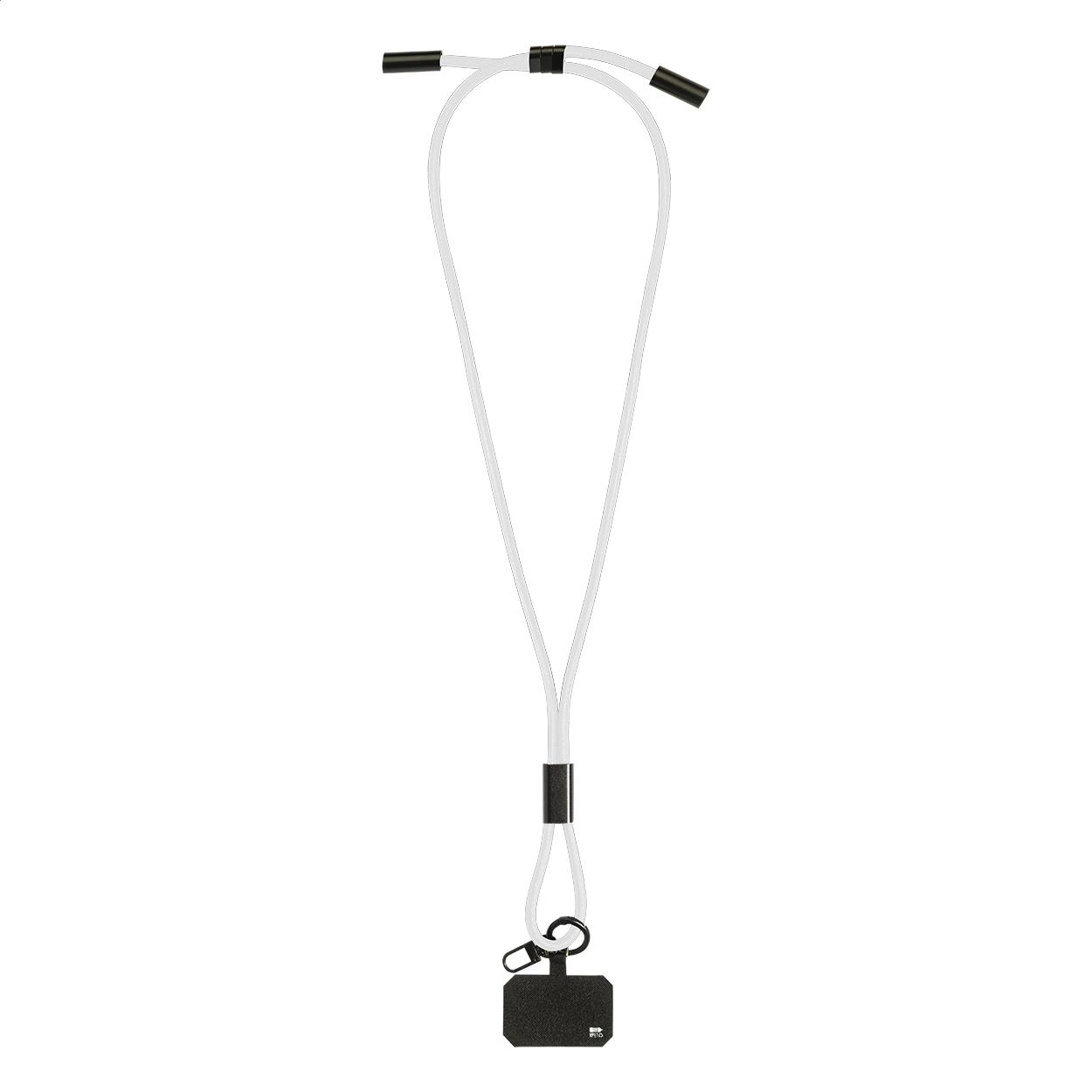 60W Lanyard mit Lade- und Datenkabel aus RPET