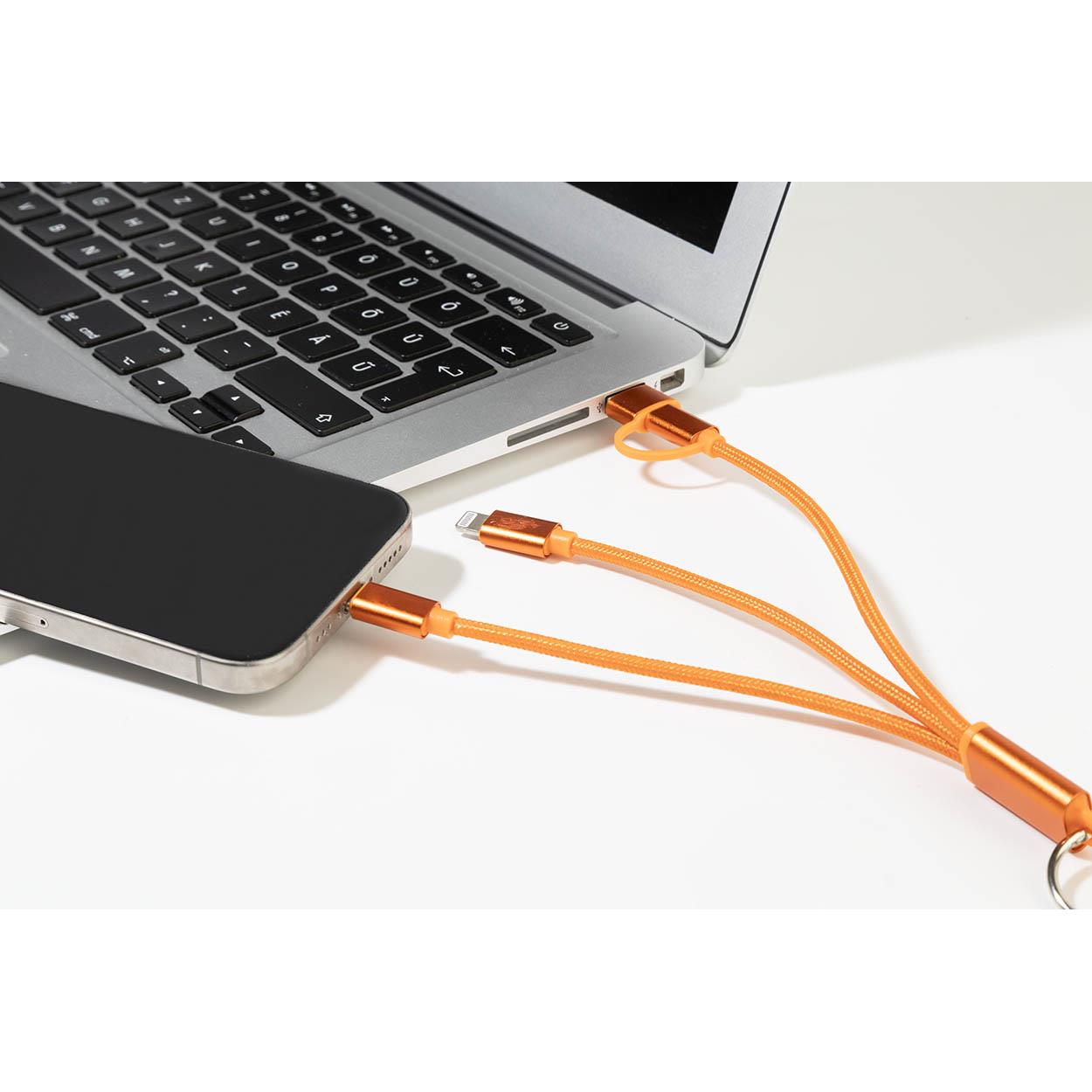 USB-Ladekabel mit Schlüsselanhänger