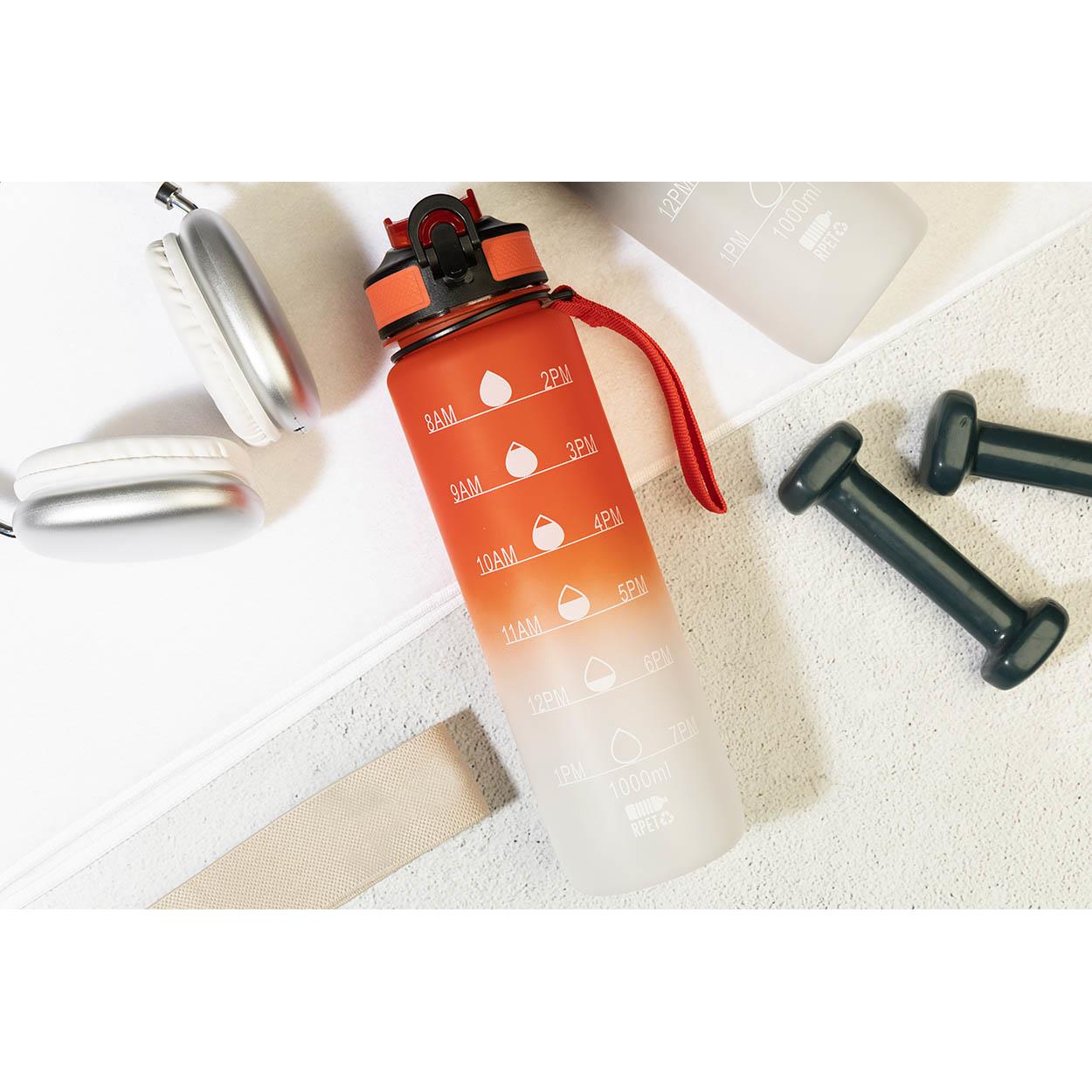 RPET Flasche mit Motivationsanzeige