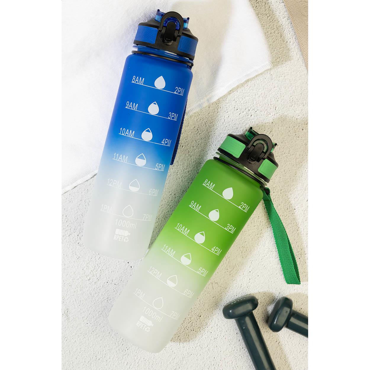 RPET Flasche mit Motivationsanzeige