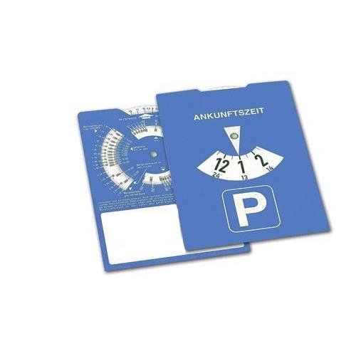 Parkscheibe Pappe mit Benzinrechner