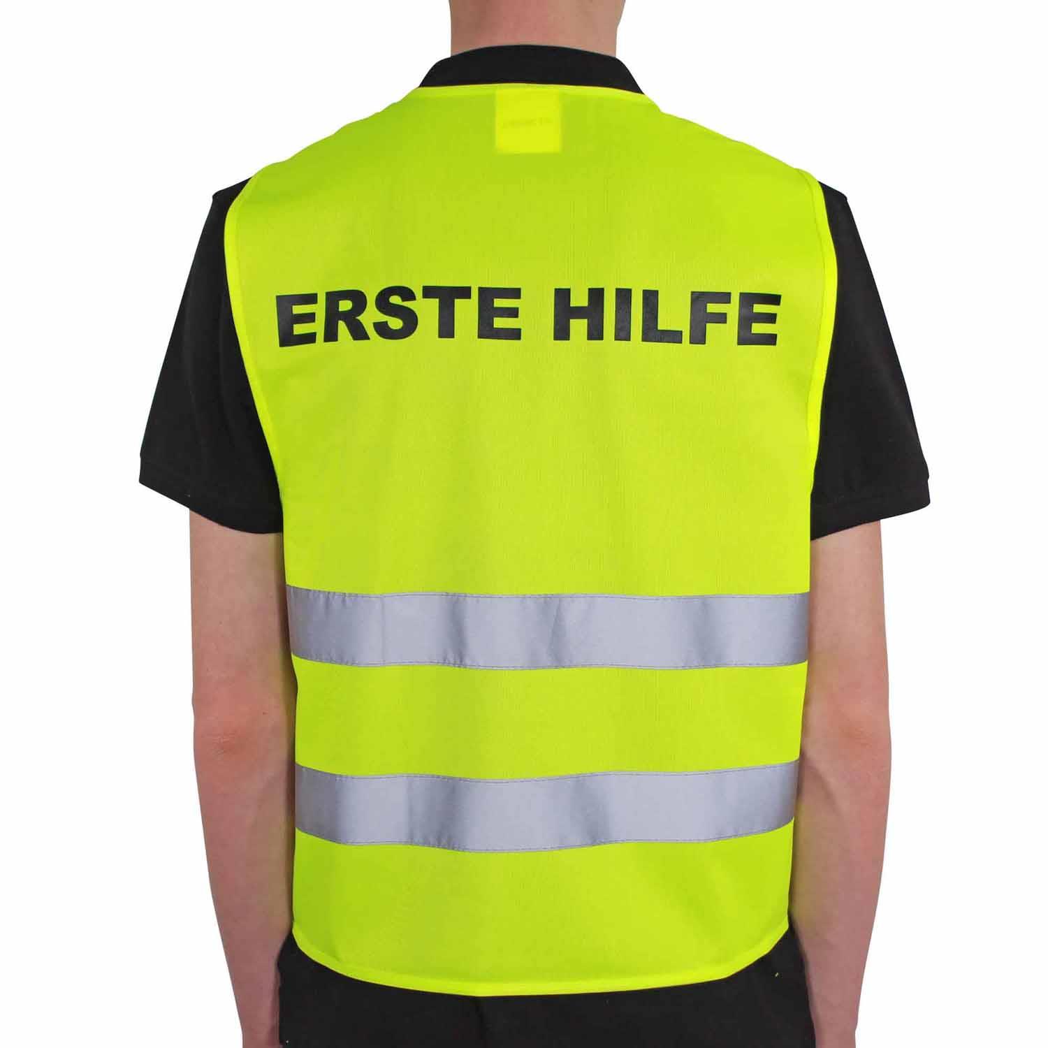 Qualitäts KFZ-Warnweste PREMIUM Erste Hilfe