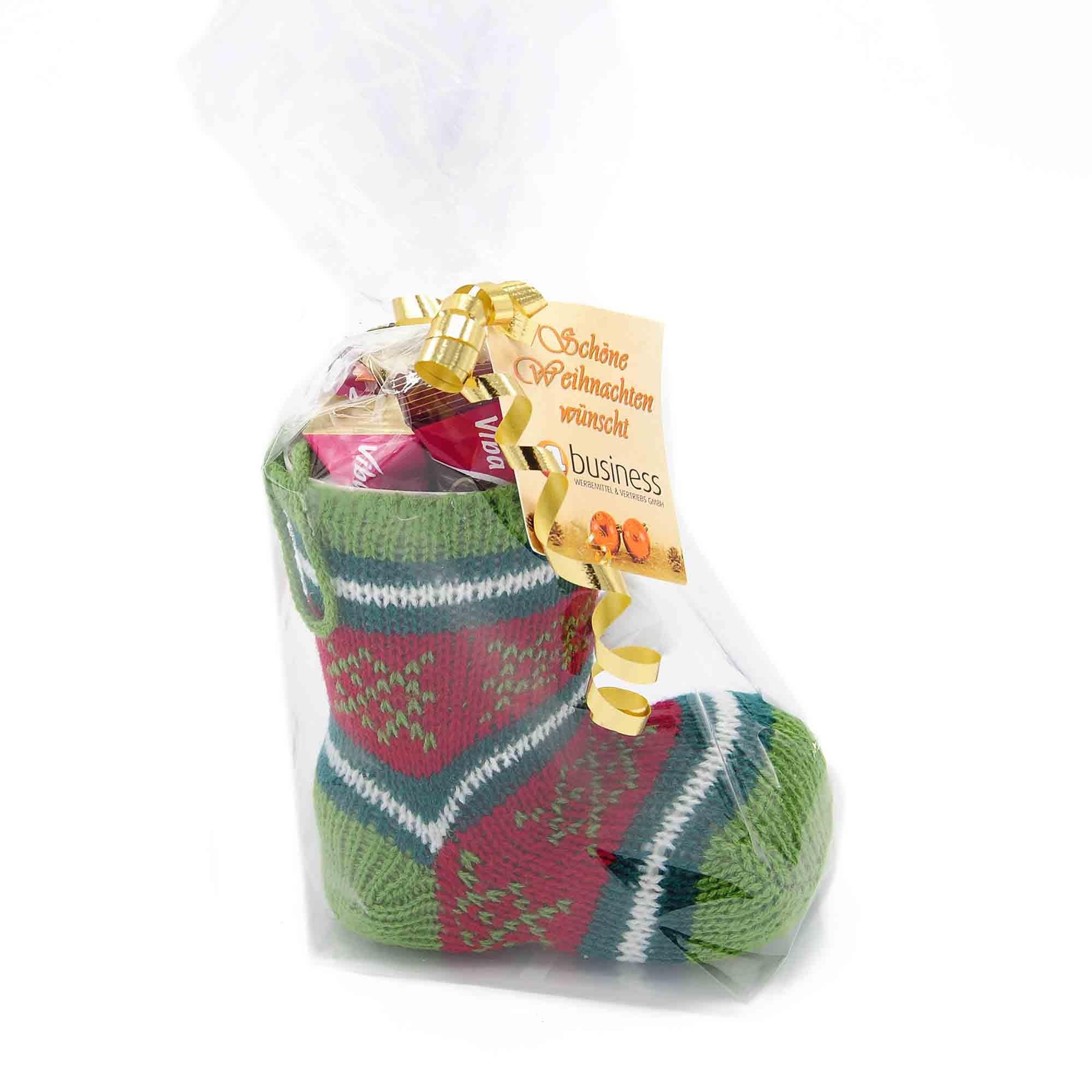 Nikolausstiefel Nougat, 150g, mit Grußkarte