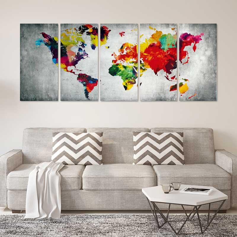 Schallschutzbild 50 x 100 cm weiß, 1-seitig 4c Digitaldruck