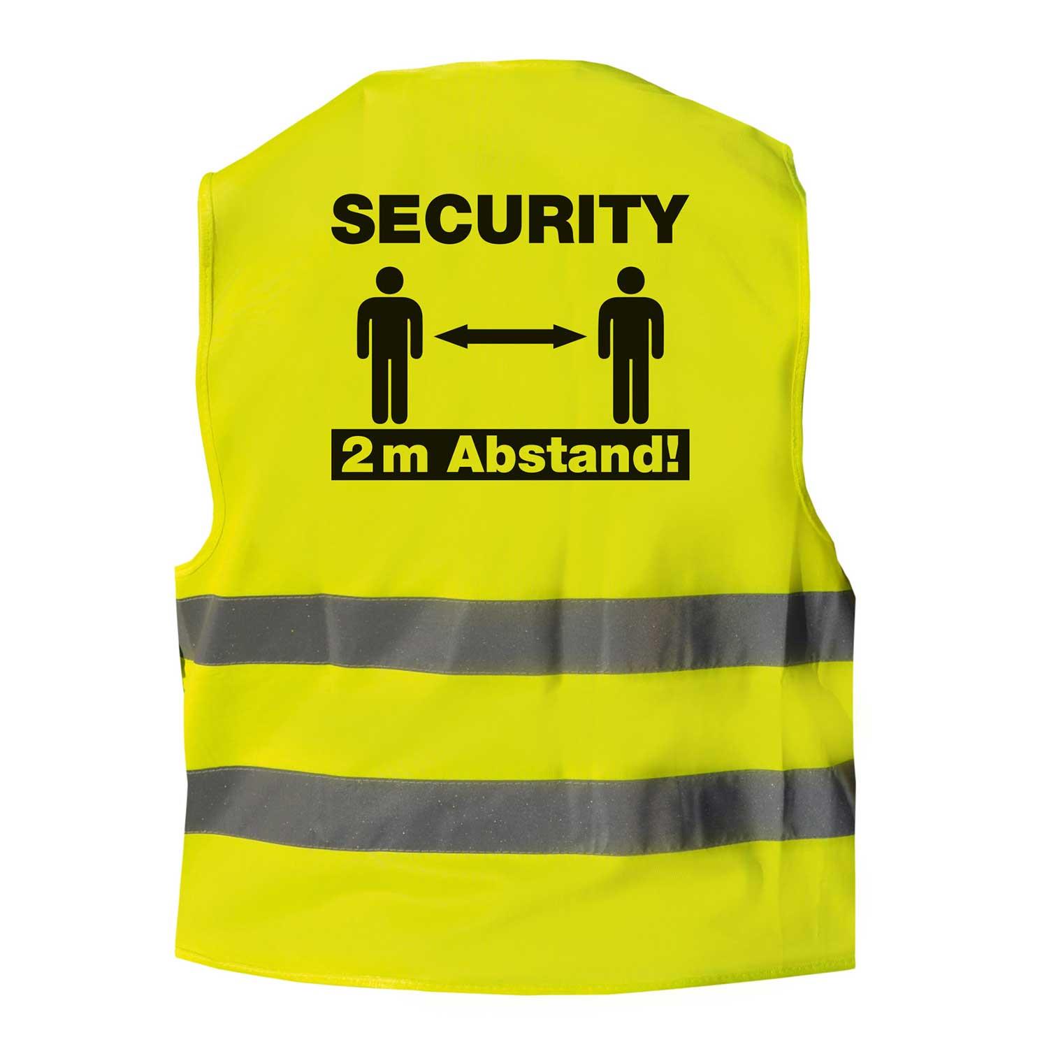Warnweste Security 2 Meter Abstand