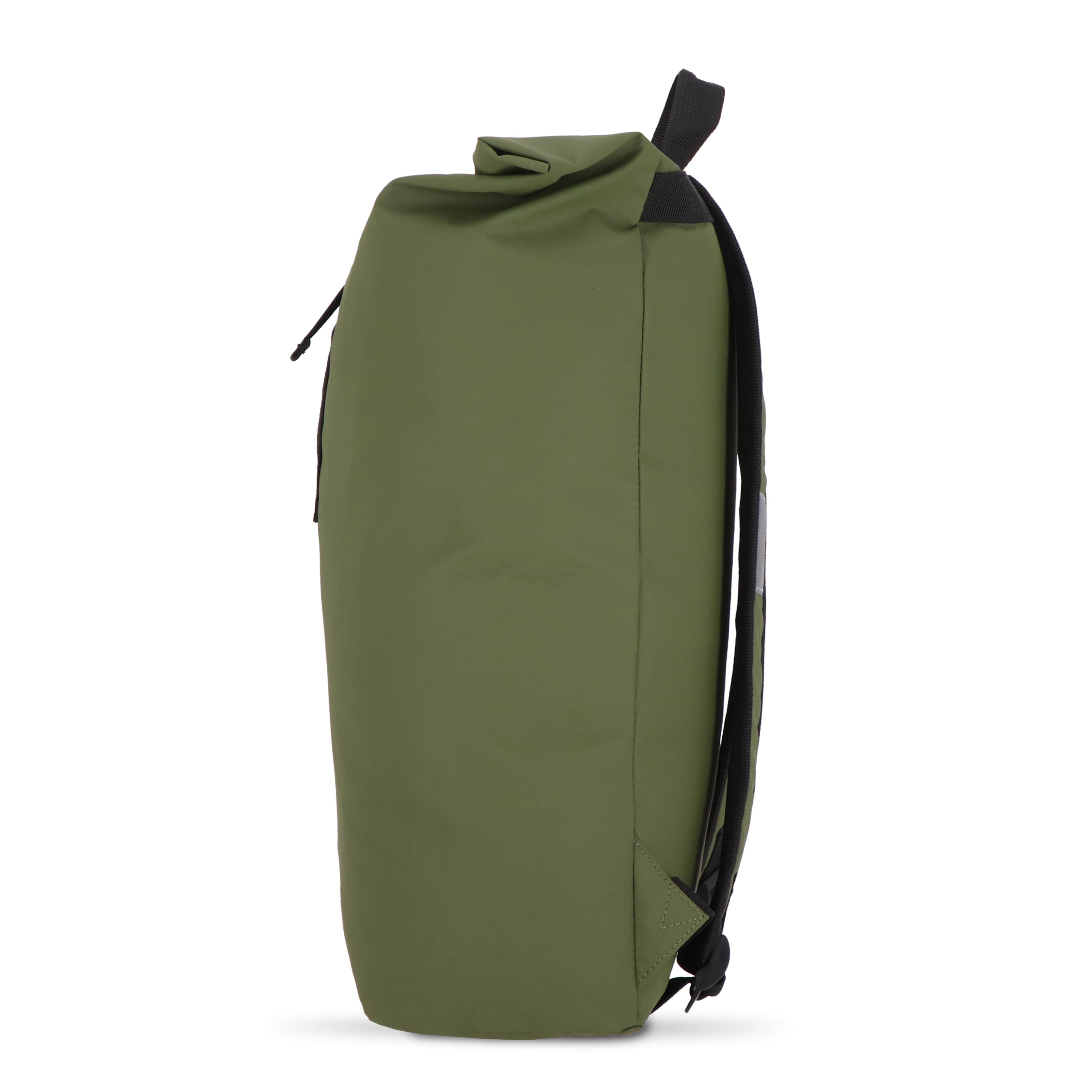 PU-beschichteter R-PET 600D Rolltop-Rucksack 20L