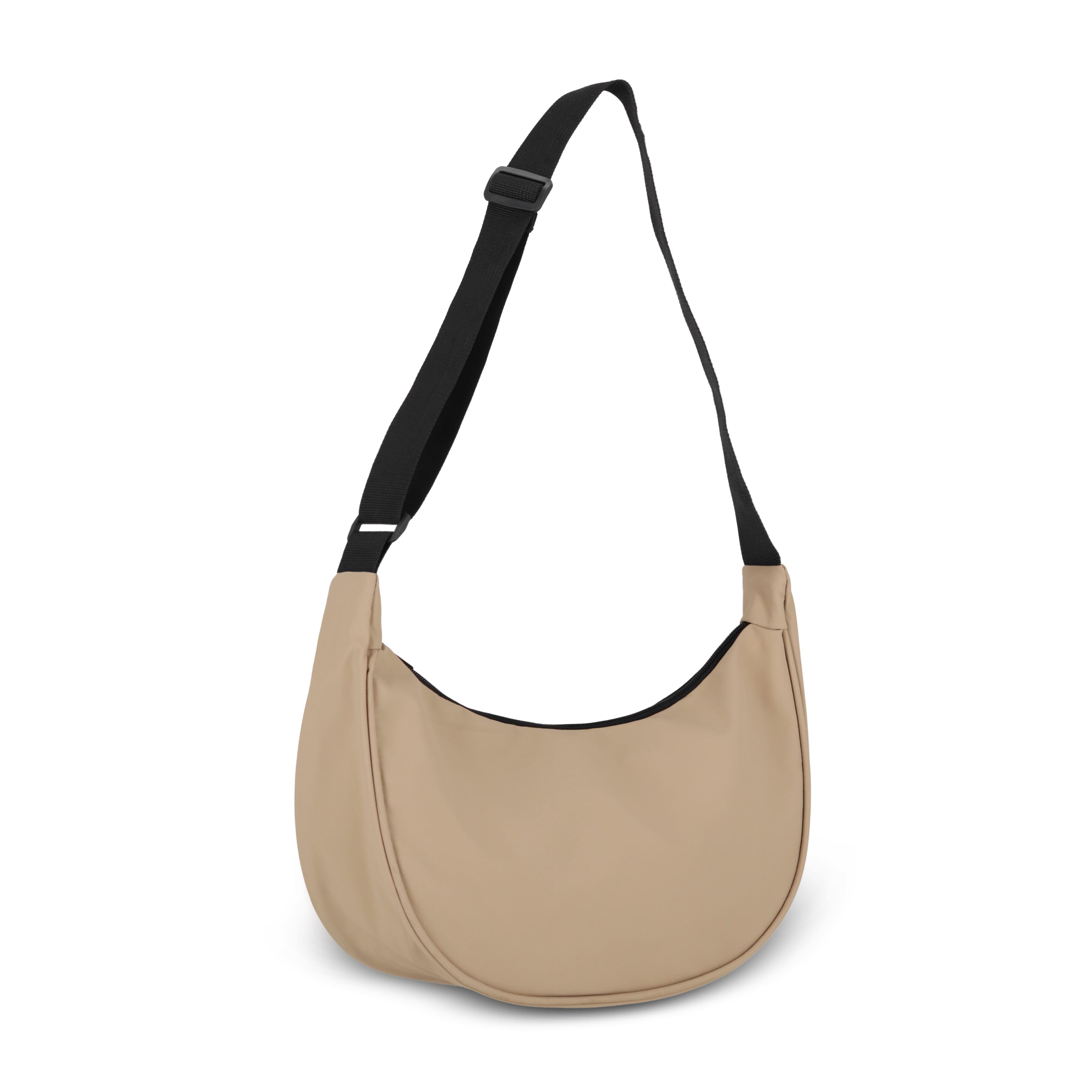 PU-beschichtete R-PET 600D Halbmond-Tragetasche