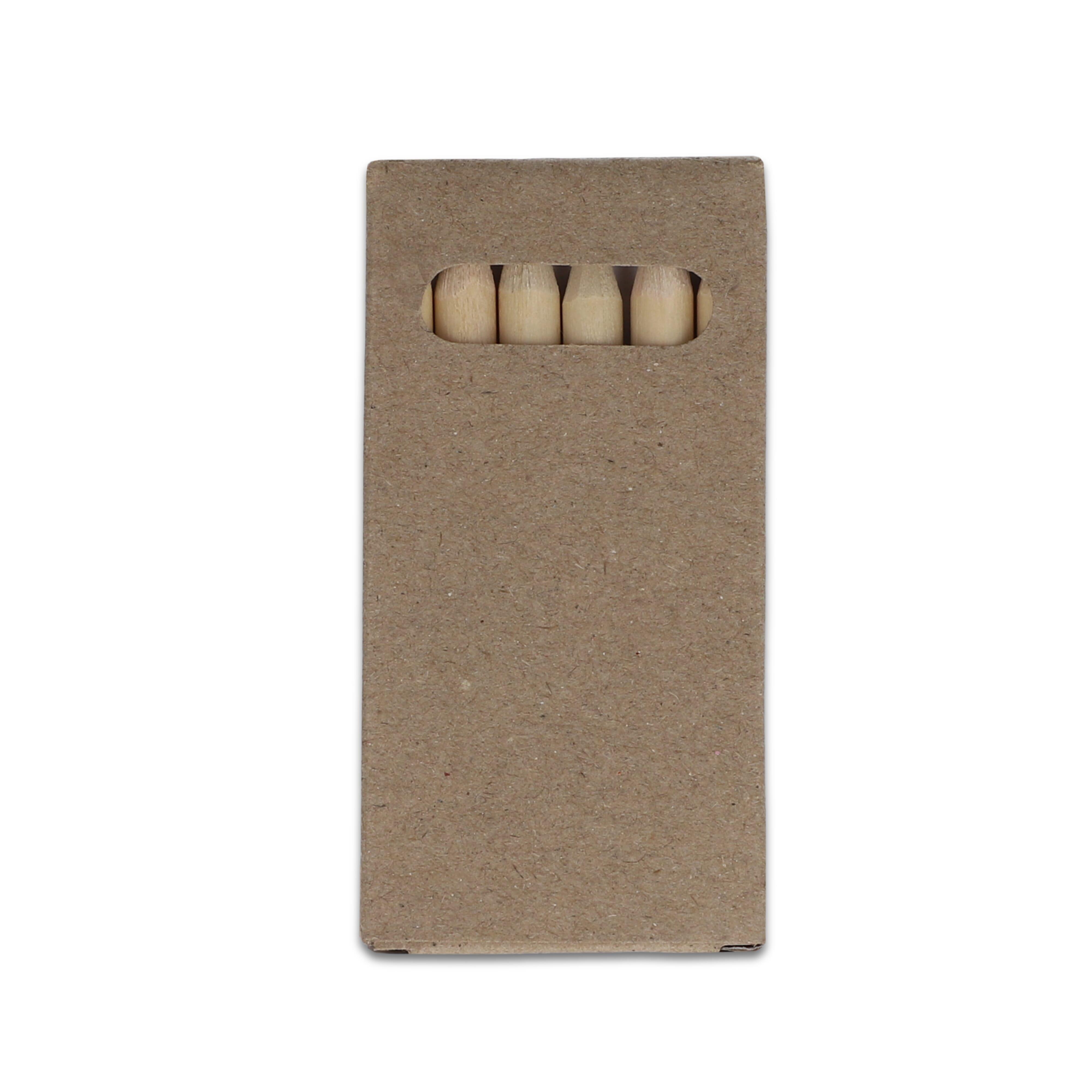 6 Buntstifte in Kraftbox