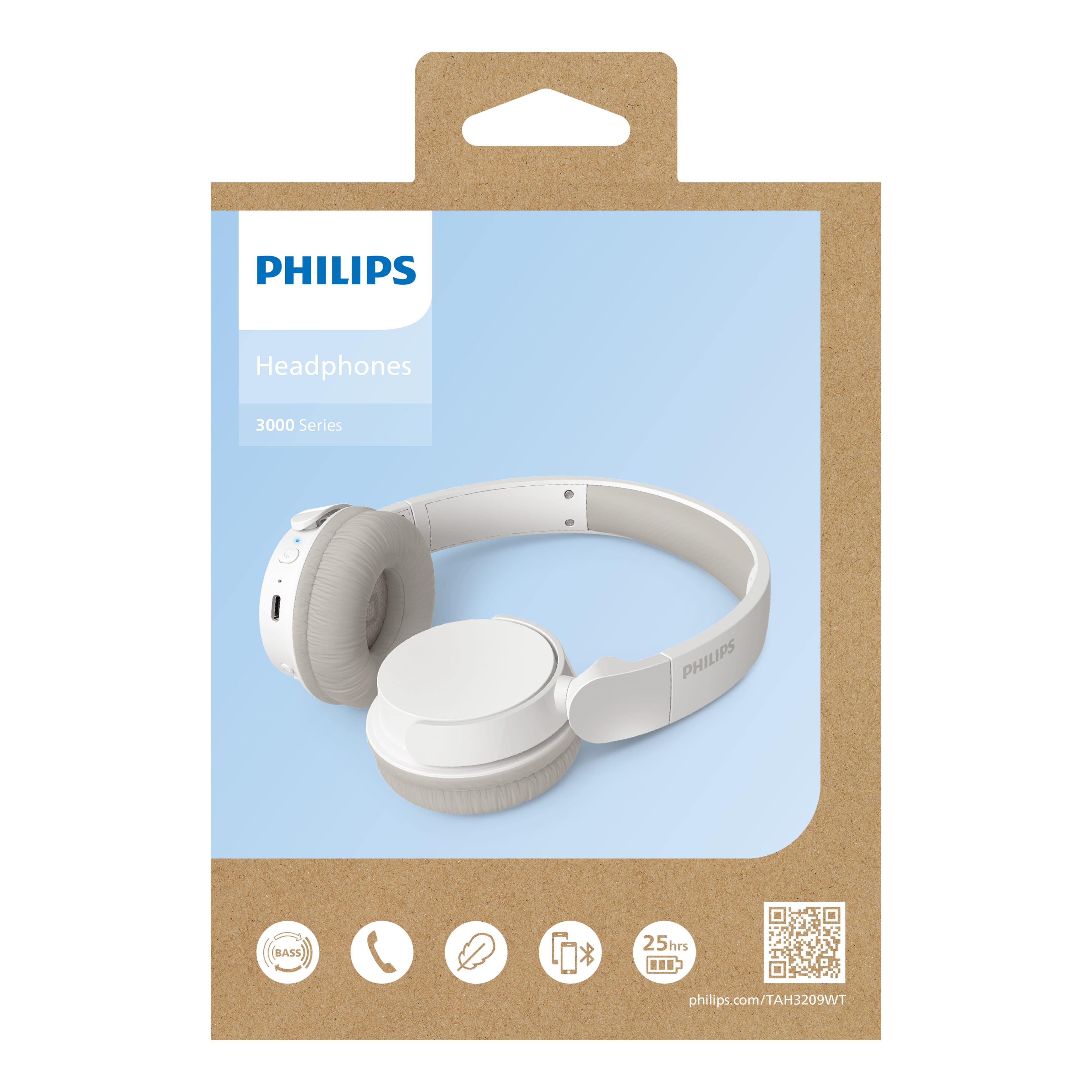 TAH3209 |Philips Bluetooth on ear Kopfhörer mit 25 Stunden Spielzeit
