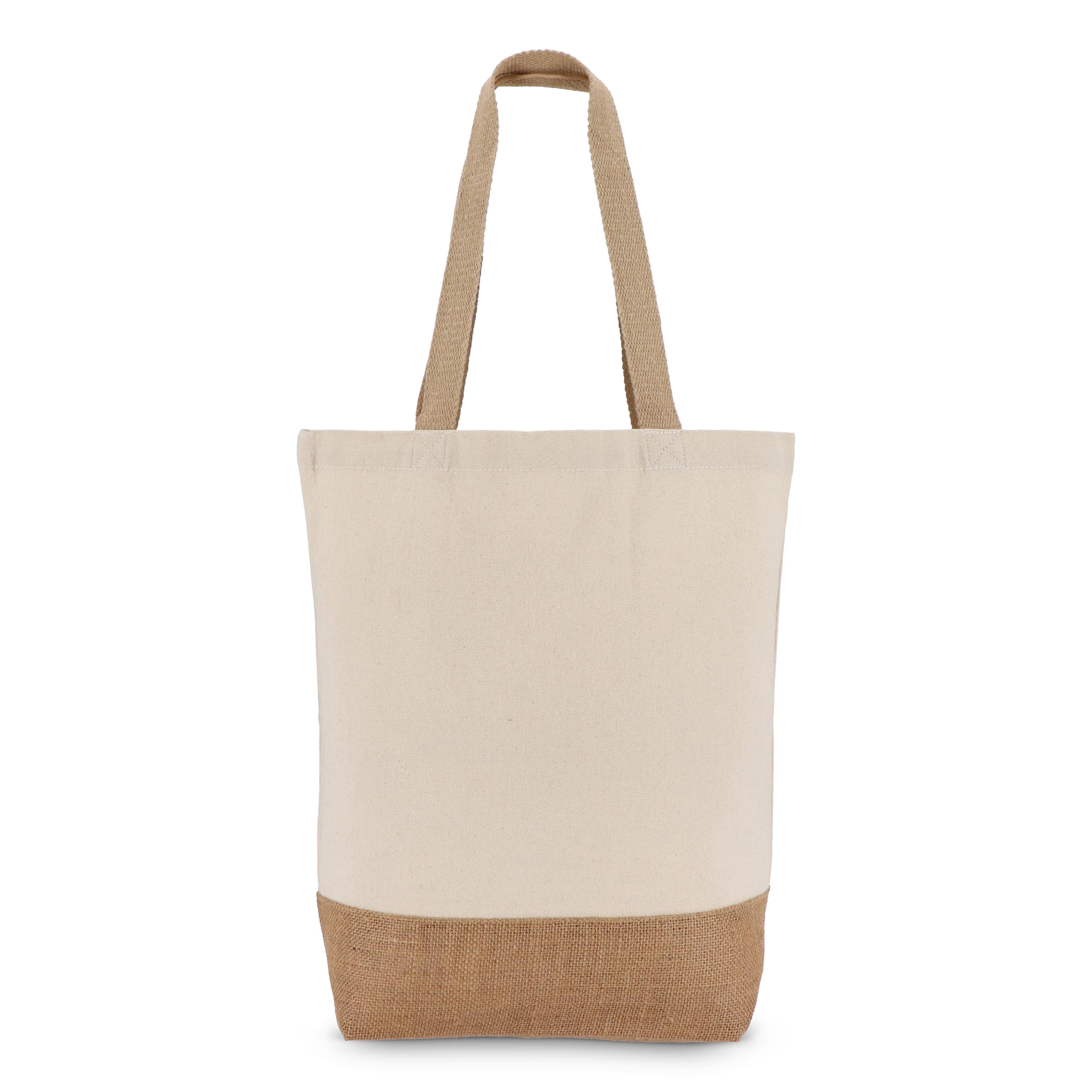 Baumwoll-Jute Tragetasche OEKO-TEX® 41 x 13 x 41cm 320g/m²