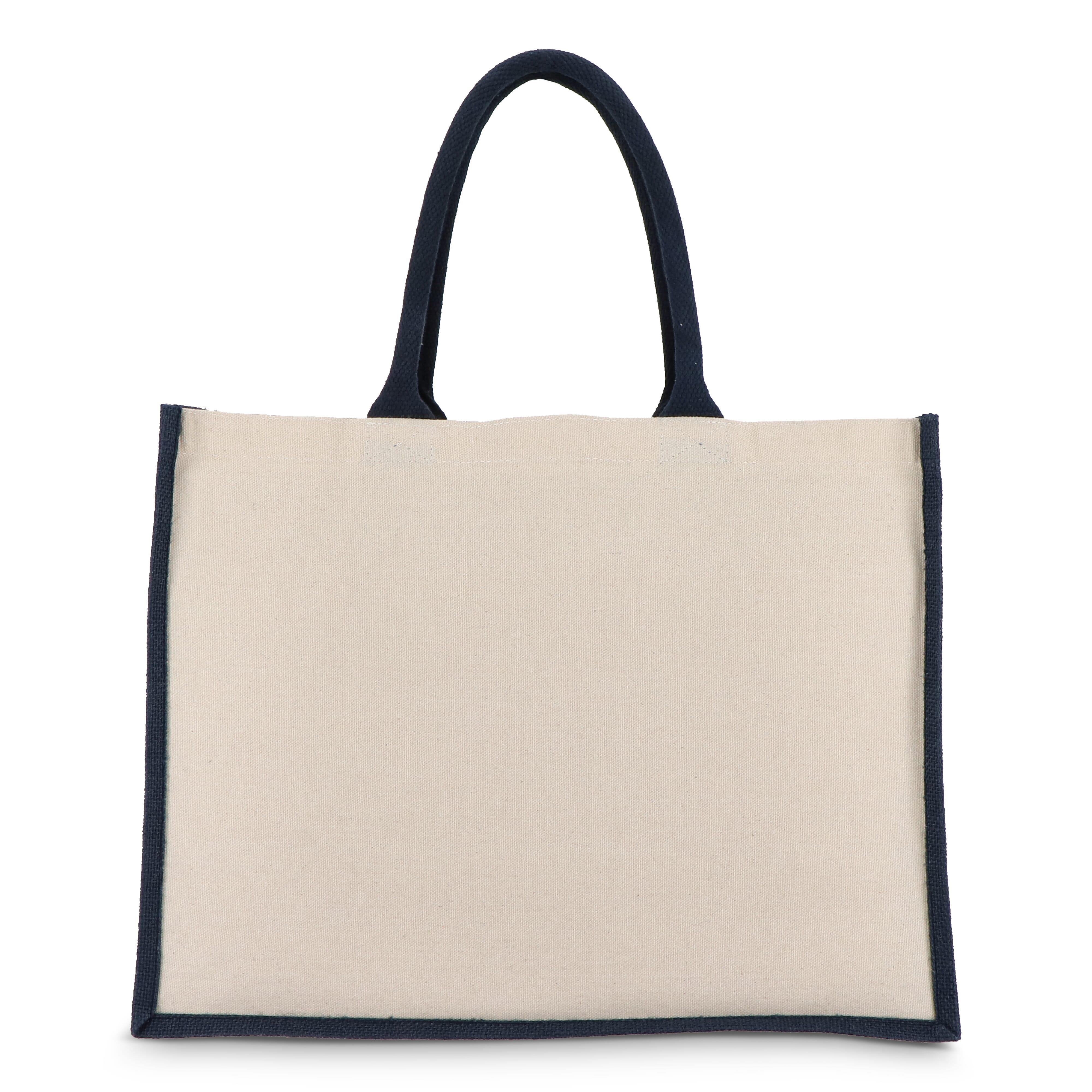 Jute-Baumwolle Tragetasche OEKO-TEX® 42,5 x 19 x 32cm 320g/m²