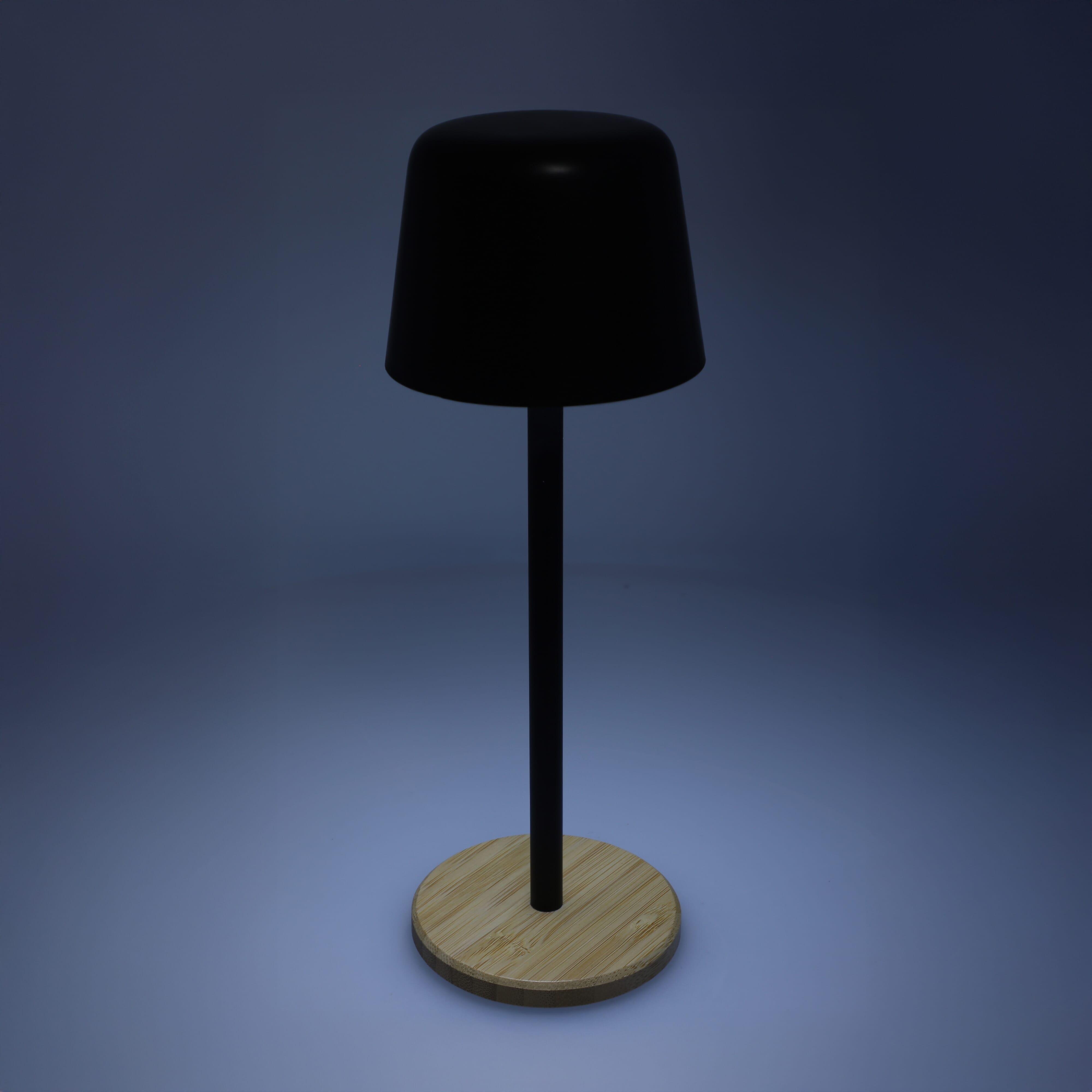 Solis Dimmbare Tischlampe mit Bambusfuß