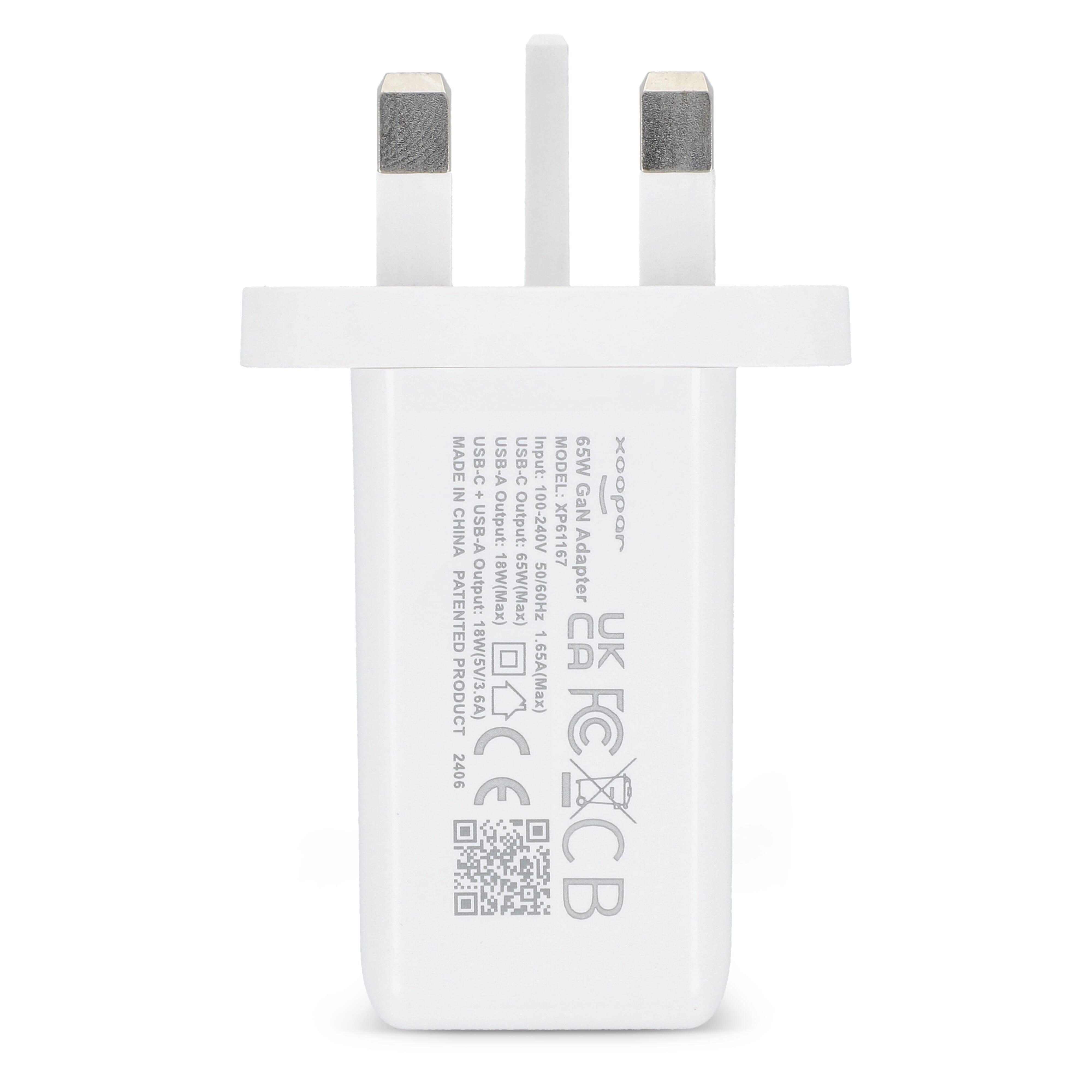 Xoopar ICE-G 65W GaN-Netzteil mit UK-Stecker